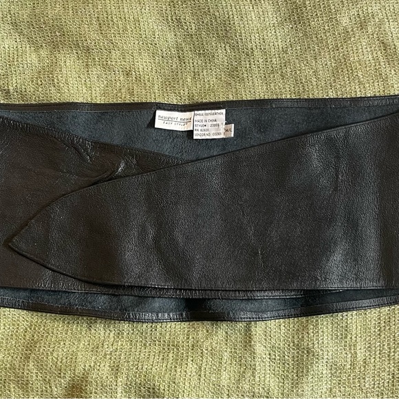 Boston Proper Newport News Easy Style.           2 - 100% Leather Belts 61” - Picture 4 of 6